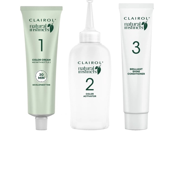 2 Clairol Natural Instincts Non-Permanent Hair Color, Medium Auburn Brown. NIB. - Picture 3 of 5